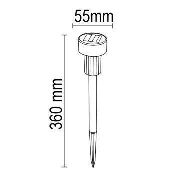 FORLIFE FL-3219 3 Watt Kazıklı Solar Çim Armatürü