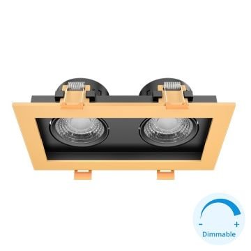 GOYA GY 1743-8 2x8 Watt Gold-Siyah Sıva Altı DİMLİ LED Spot