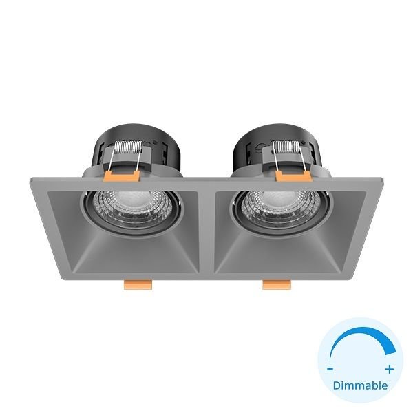 GOYA GY 1737-8 2x8 Watt Titanyum Gri-Siyah Sıva Altı DİMLİ LED Spot