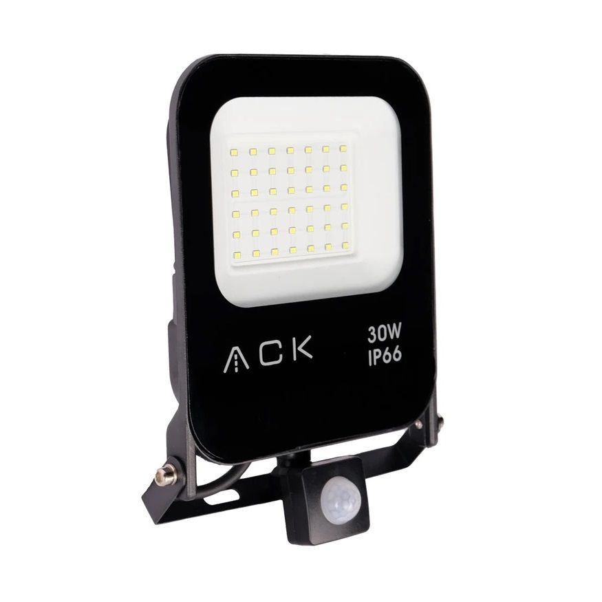 ACK AT62-23032 30 Watt Sensörlü LED Projektör - Beyaz Işık (6500K)