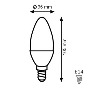 K2 GLOBAL KES183 5 Watt LED Mum Ampul