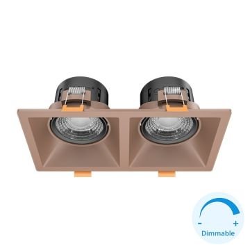 GOYA GY 1737-8 2x8 Watt Rose-Siyah Sıva Altı DİMLİ LED Spot