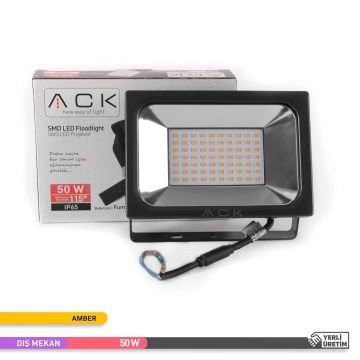 ACK AT61-05082 50 Watt LED Projektör - Amber
