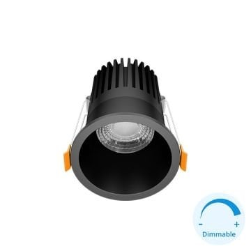 GOYA GY 1730-14 14 Watt Siyah Sıva Altı Yuvarlak Dimli LED Spot