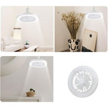 CATA CT-1153 Poyraz 42 Watt Fanlı LED Ampul - Dimli - 3 Işık Renki (Beyaz + Ilık Beyaz + Gün Işığı)