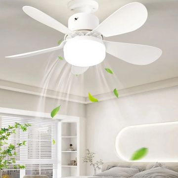CATA CT-1154 Lodos 62 Watt Fanlı LED Ampul - Dimli - 3 Işık Renki (Beyaz + Ilık Beyaz + Gün Işığı)