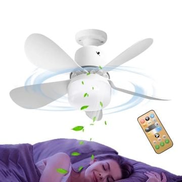 CATA CT-1154 Lodos 62 Watt Fanlı LED Ampul - Dimli - 3 Işık Renki (Beyaz + Ilık Beyaz + Gün Işığı)