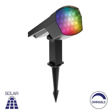 Braytron BG36-00592 12 Watt Kazıklı RGB Solar Çim Armatürü/Duvar Apliği