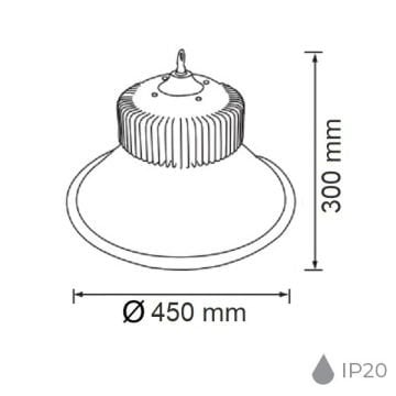HOROZ 063-002-0100 100 Watt LED Yüksek Tavan Armatürü