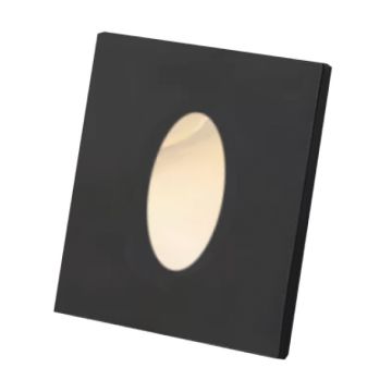 MOLLED MOL7081 3 Watt Siyah Sıva Altı Kare LED Merdiven Armatürü (Metal)