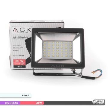 ACK AT61-03032 30 Watt LED Projektör - Beyaz Işık (6500K)