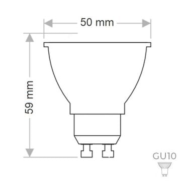 ERKled ERK2095 7 Watt GU10 Duylu Mercekli LED Ampul