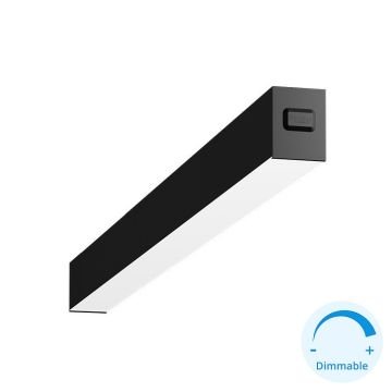 GOYA GY 8033-120 Siyah/Beyaz Kasa 52 Watt 120 cm Sıva Üstü DİMLİ Lineer Armatür