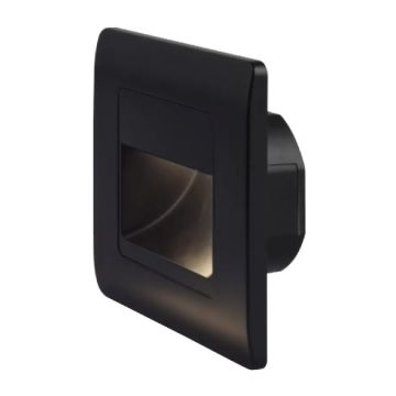 MOLLED MOL9010 3 Watt Siyah Sıva Altı Kare LED Merdiven Armatürü (PC Kasa)