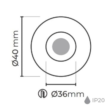 MOLLED MOL7027 2 Watt Beyaz Mini LED Spot (Metal)
