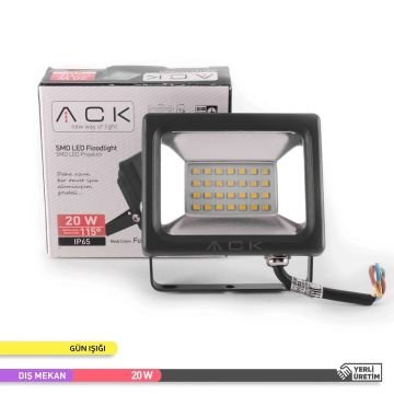 ACK AT61-02002 20 Watt LED Projektör - Gün Işığı (3000K)