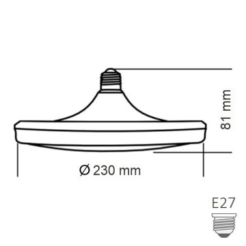 K2 GLOBAL KES403 50 Watt LED UFO Ampul