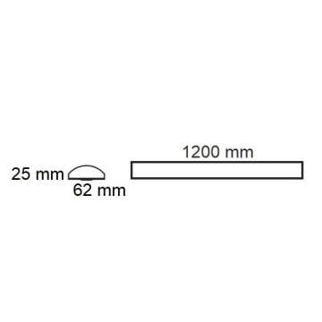 HOROZ 052-006-0120 GAMA 60 Watt 120 cm Prizmatik Camlı LED Bant Armatür
