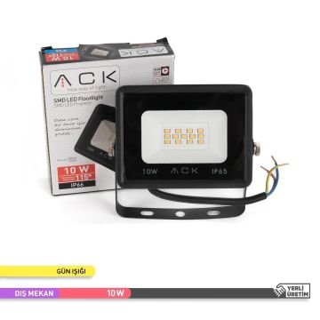ACK AT62-01002 10 Watt LED Projektör - Gün Işığı (3000K)