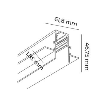 MOLLED MOL6012 2 Metre Sıva Altı Magnet Ray