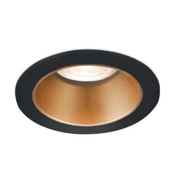 Braytron BH03-00696 Siyah-Gold Sıva Altı Yuvarlak Spot Kasası (GU10 Duylu)