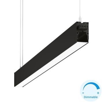 GOYA GY 8056-149 Siyah/Beyaz Kasa 42 Watt 149 cm Eklenebilir DİMLİ Lineer Sarkıt Avize