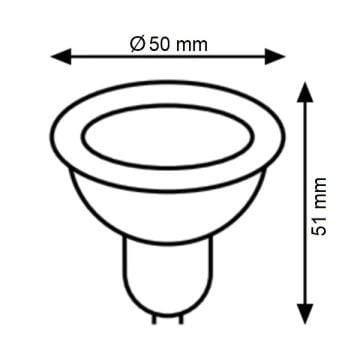 K2 GLOBAL KES049B 7 Watt Mercekli LED MR16 Ampul