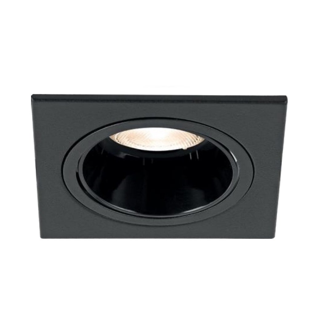 Braytron BH03-00711 Siyah Sıva Altı Kare Spot Kasası (Metal)