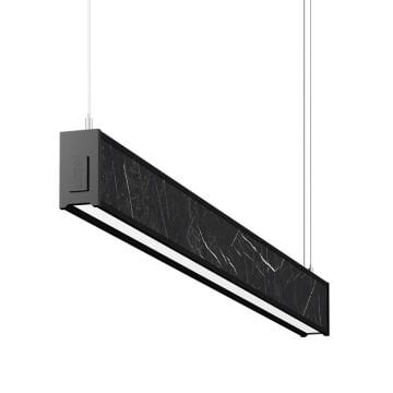 GOYA GY 8046-120 34 Watt 120 cm Siyah Mermer Desenli Sıva Üstü Lineer Armatür (SAMSUNG/OSRAM LED)