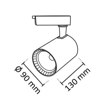 NOAS YL29-3001 PARİS Beyaz Kasa 30 Watt LED Ray Spot