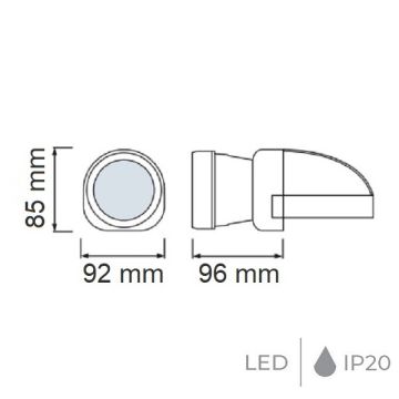 HOROZ 084-007-0003 BECKHAM 3 Watt Şarjlı LED Kafa Lambası