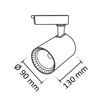 NOAS YL29-3101 PARİS Siyah Kasa 30 Watt LED Ray Spot