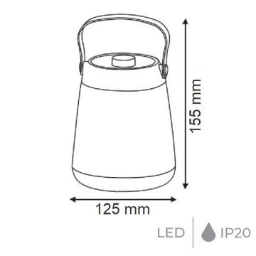 HOROZ 084-037-0015 VERON 15 Watt 3 Işık Renkli Şarjlı LED Işıldak (Beyaz + Iık Beyaz + Gün Işığı)