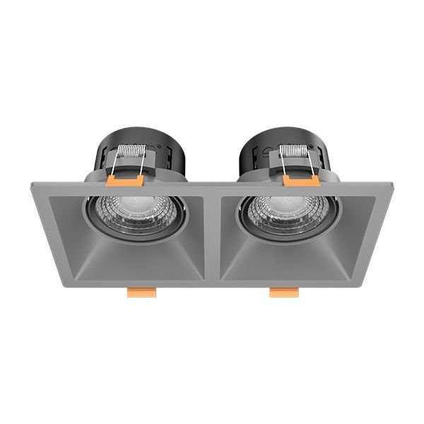 GOYA GY 1737-8 2x8 Watt Titanyum Gri-Siyah Sıva Altı İkili LED Spot