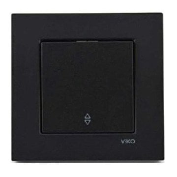 VİKO Novella/Trenda 92605504 Vavien Düğmesi [Siyah]
