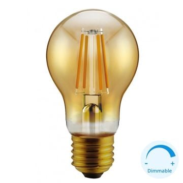K2 GLOBAL KES631 6 Watt Dimli LED Rustik Ampul - Sarı Işık (2700K)