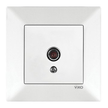 VİKO Karre/Meridian 90967049 TV Prizi (Dirençsiz) [Beyaz]
