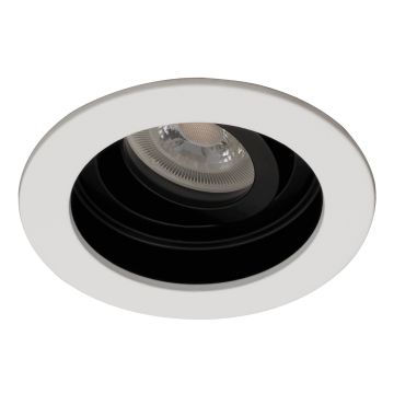 goldX ZE780-WH-BK Beyaz-Siyah Sıva Altı Yuvarlak Spot Kasası