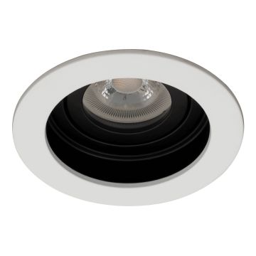 goldX ZE780-WH-BK Beyaz-Siyah Sıva Altı Yuvarlak Spot Kasası