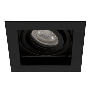 goldX ZE781-BK Siyah Sıva Altı Kare Spot Kasası