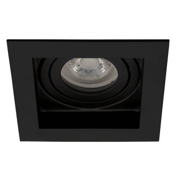 goldX ZE781-BK Siyah Sıva Altı Kare Spot Kasası