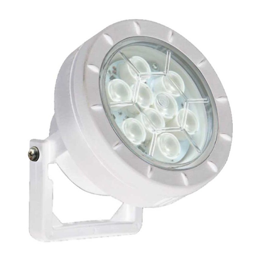 ACK AH08-00960 12 Volt 9 Watt Beyaz Kasa LED Havuz Armatürü - Mavi Işık