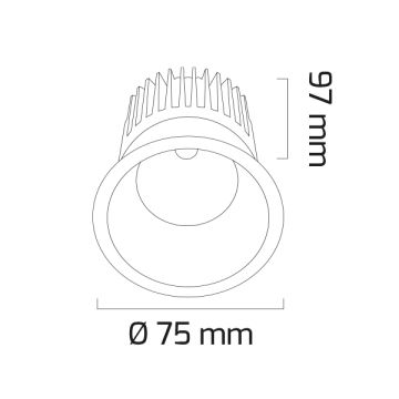 GOYA GY 1730-14 14 Watt Siyah Sıva Altı Yuvarlak LED Spot