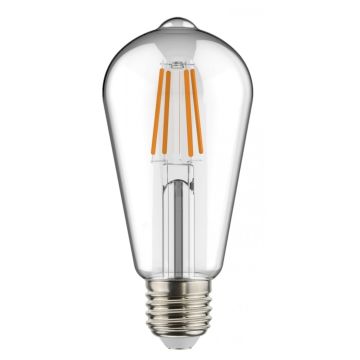 K2 GLOBAL KES515 8 Watt ST64 Şeffaf Camlı LED Rustik Armut Ampul