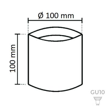NOAS YL60-9144 ROMA 10x10 cm Beyaz Sıva Üstü Silindir Spot Kasası