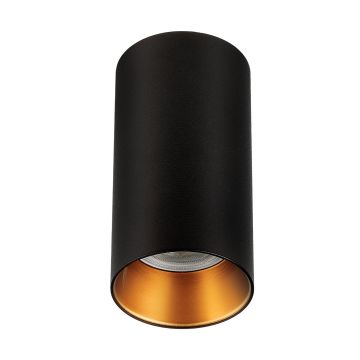NOAS YL60-9160 FLORANSA 6x10 cm Siyah-Bakır Sıva Üstü Silindir Spot Kasası