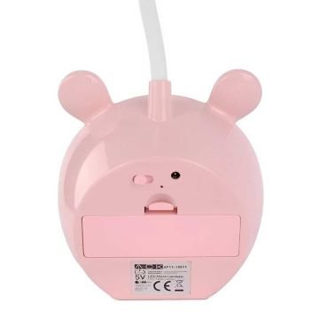 ACK AF11-10011 Dimli ve Dokunmatik Şarjlı LED Masa Lambası - Pembe - 3 Işık Renkli (Beyaz + Ilık Beyaz + Gün Işığı)