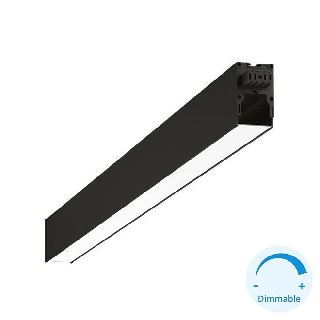 GOYA GY 8056-149 Siyah/Beyaz Kasa 42 Watt 149 cm Eklenebilir Sıva Üstü DİMLİ Lineer Armatür