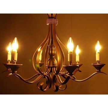 K2 GLOBAL KES601 4 Watt Rustik Mum Ampul - Sarı Işık (2700K)