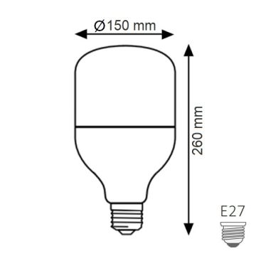 K2 GLOBAL KES134 60 Watt Torch LED Ampul